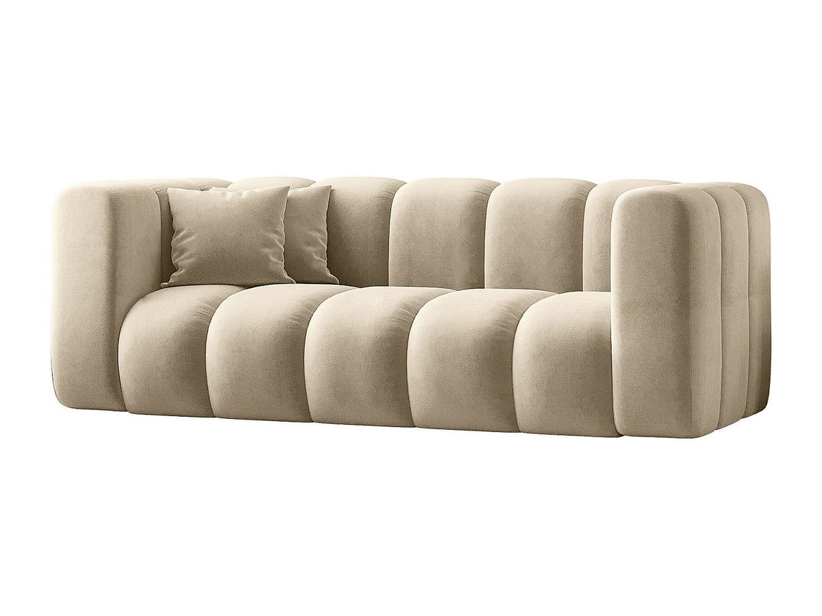 Canapé modulable beige tissu