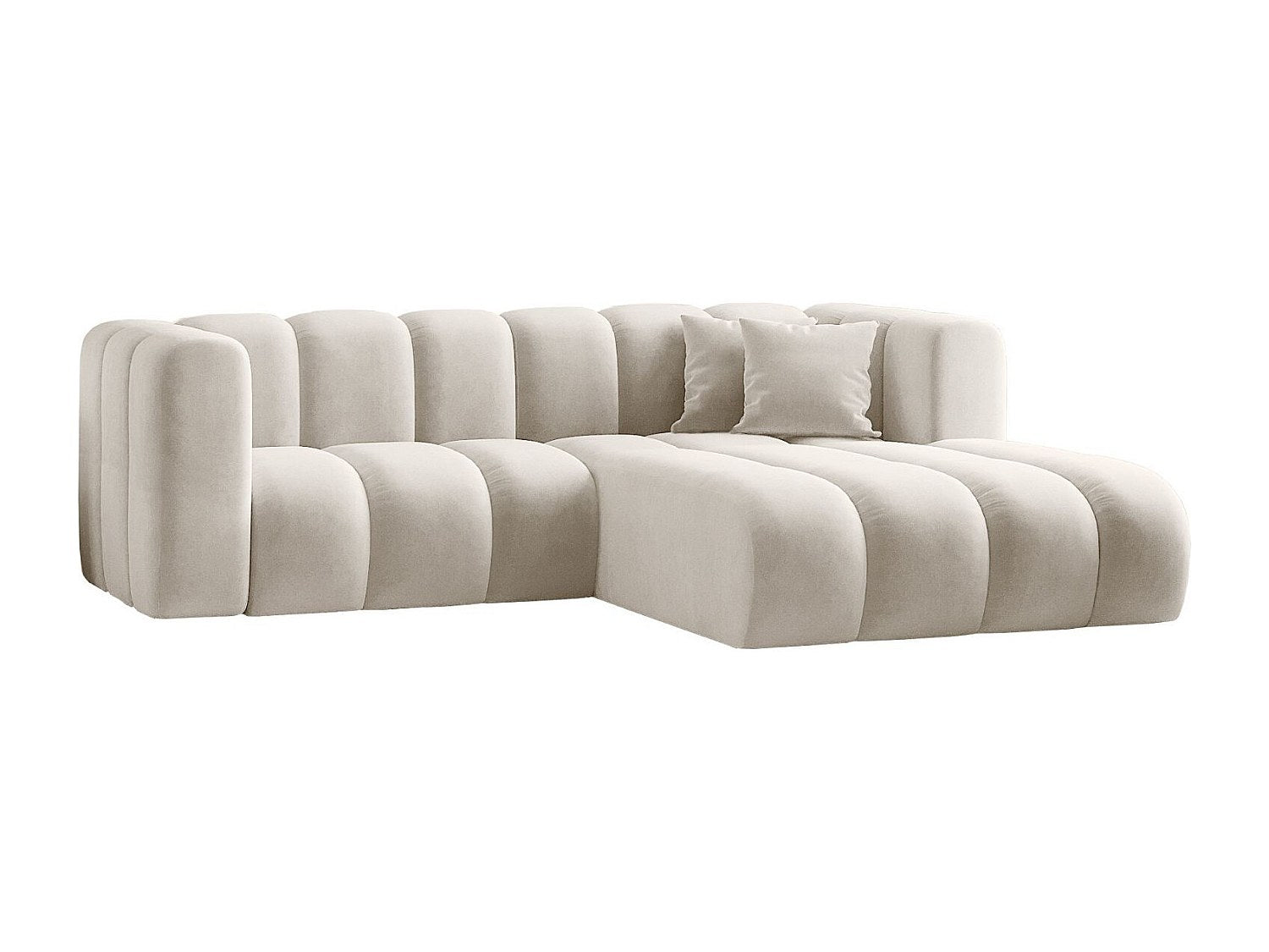Canapé modulable blanc tissu