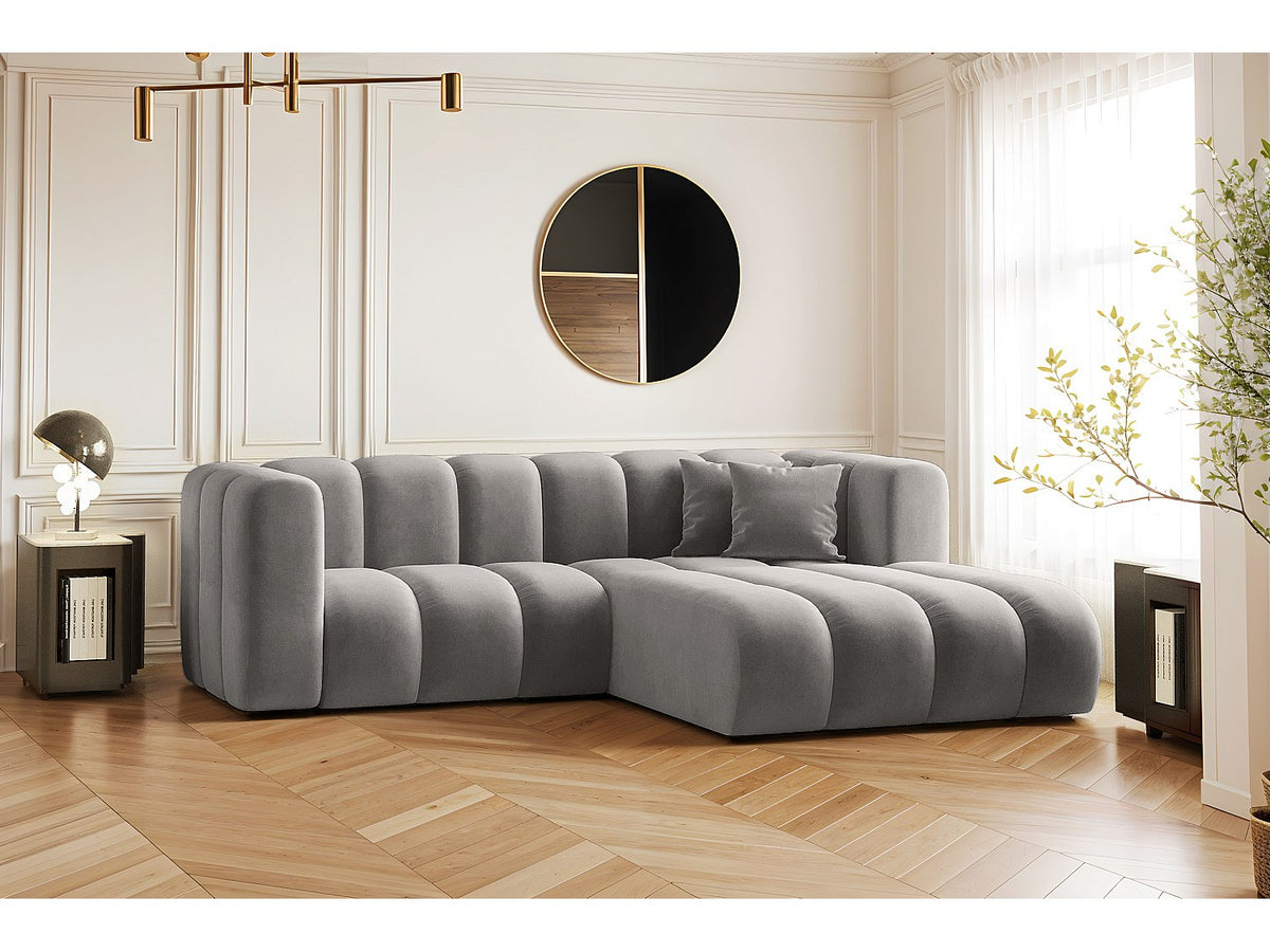 Canapé modulable gris tissu