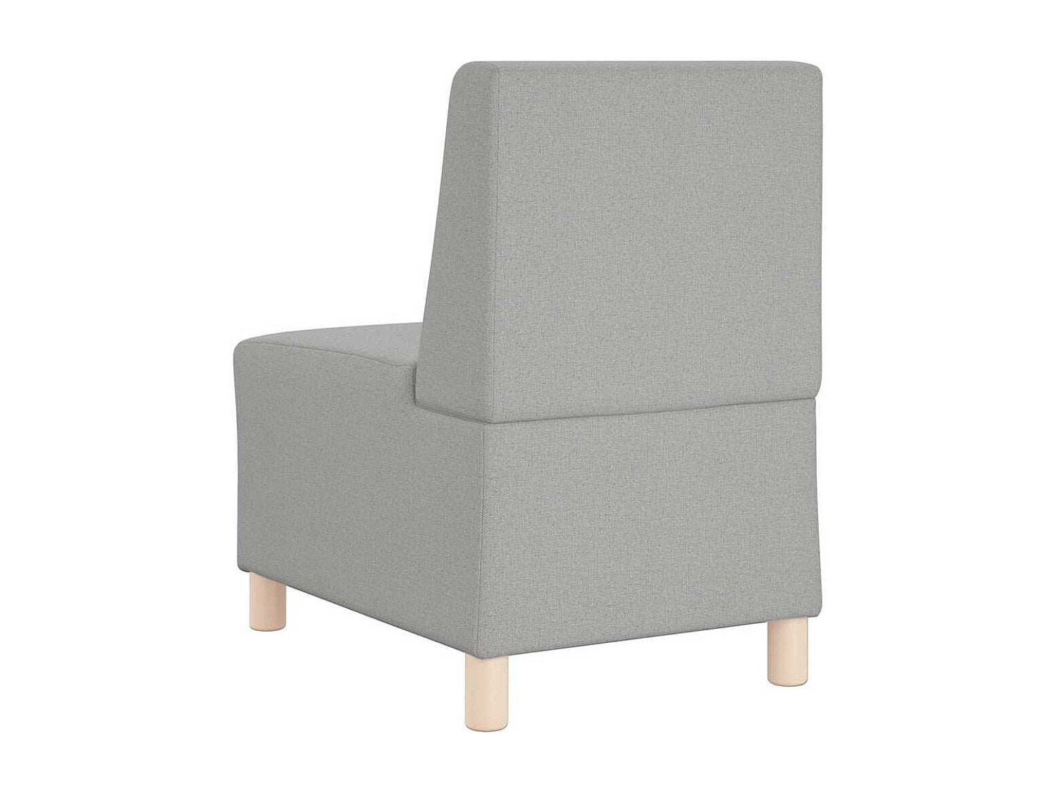 Canapé modulable gris tissu