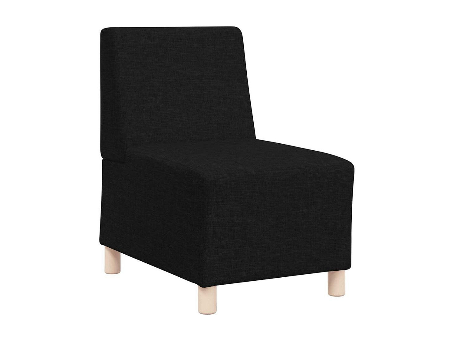 Canapé modulable noir tissu
