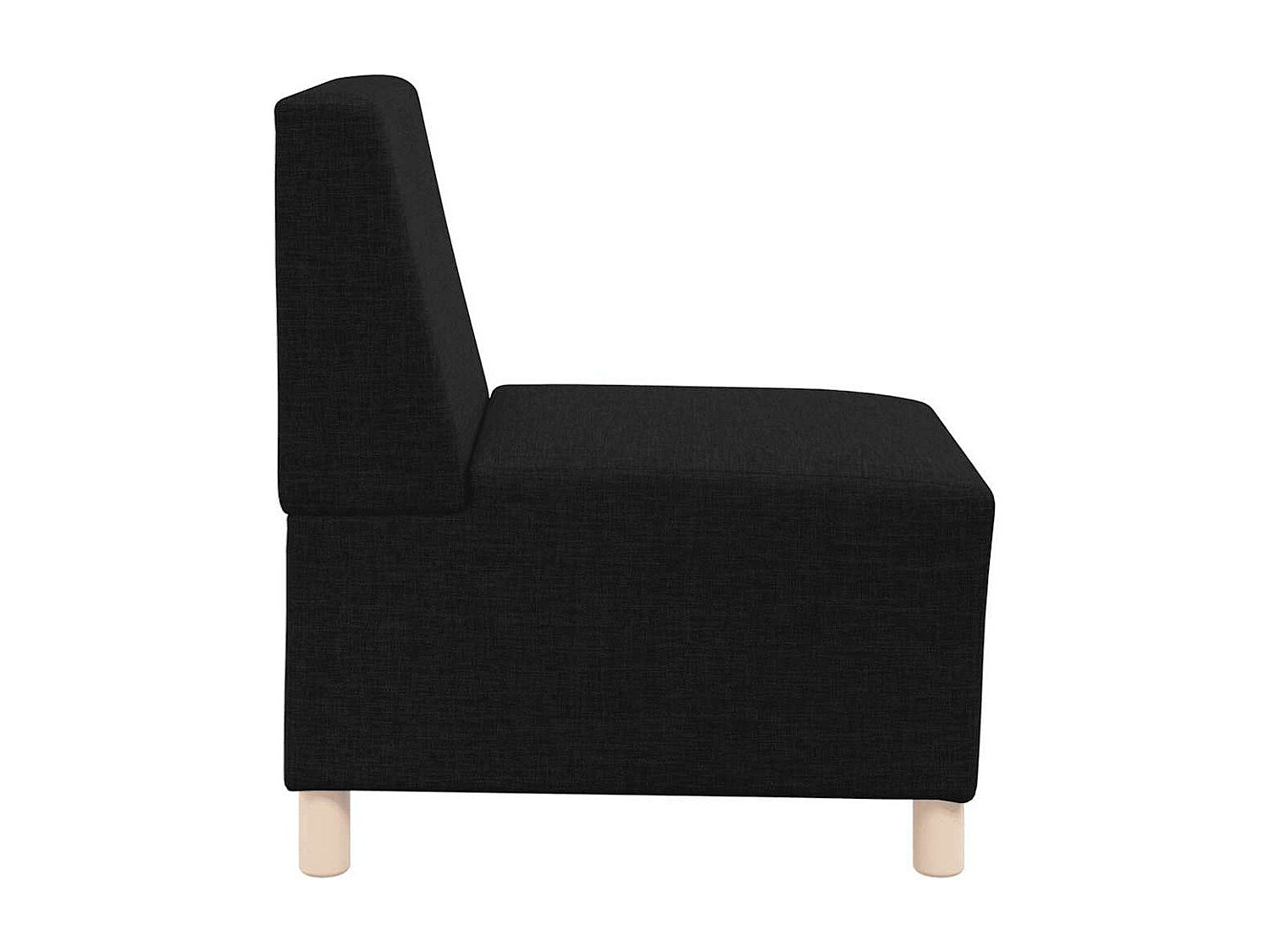 Canapé modulable noir tissu