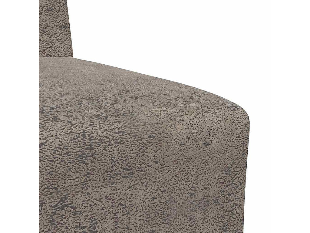 Canapé modulable gris simili cuir
