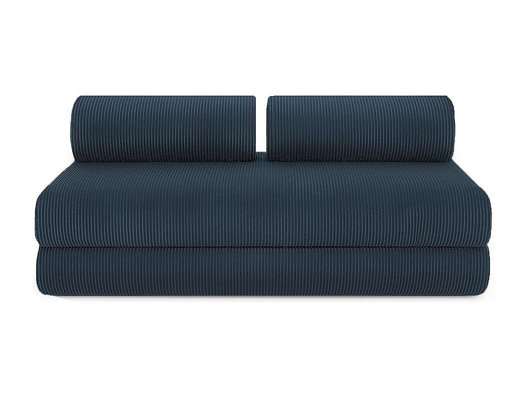 Angle pour canapé modulable convertible 6 places bleu velours