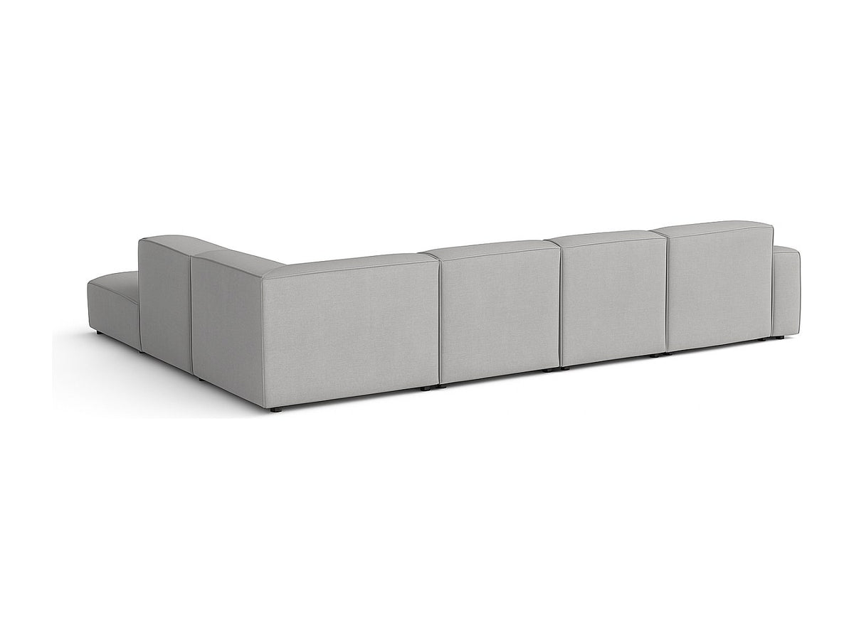 Canapé modulable gris tissu