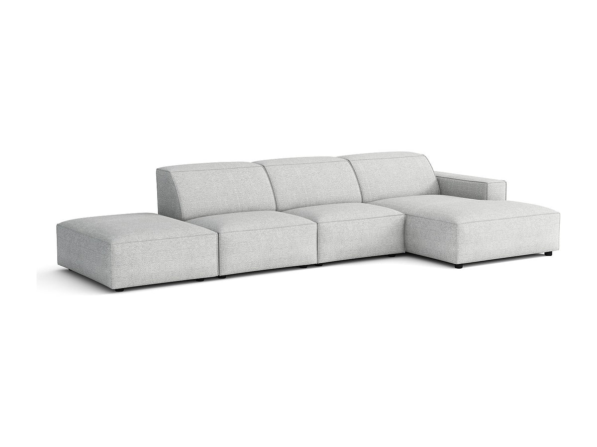 Canapé modulable gris tissu
