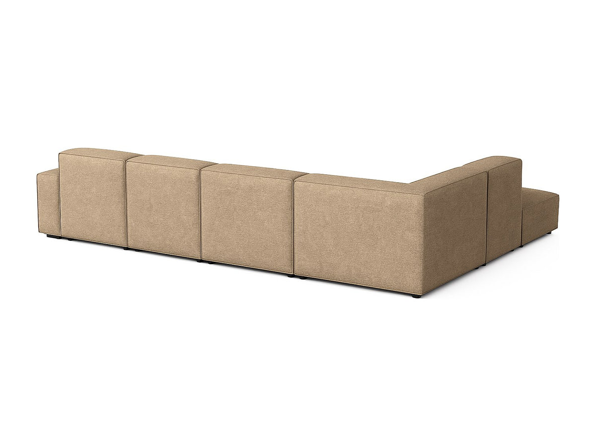 Canapé modulable marron tissu