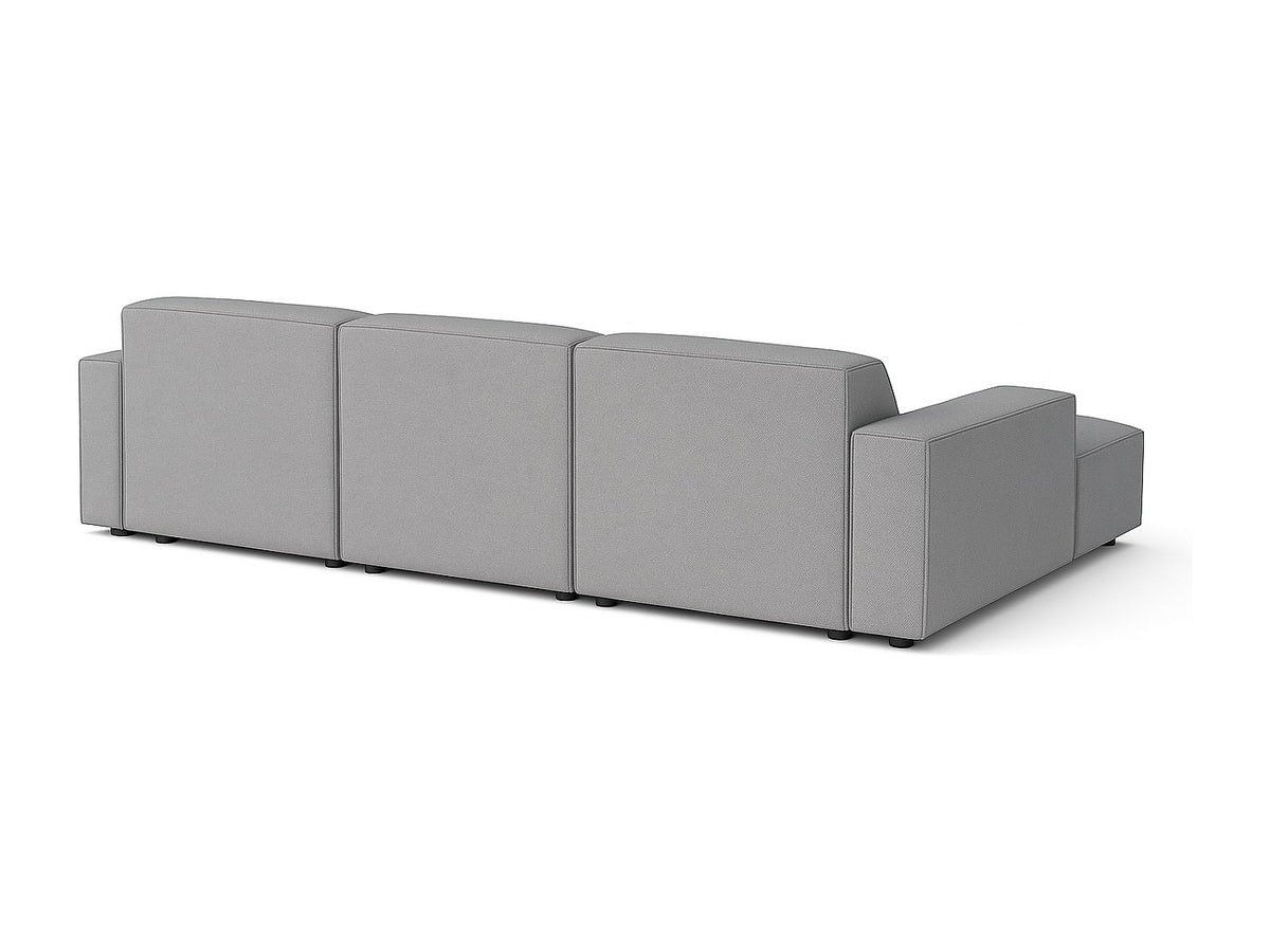 Canapé modulable gris tissu