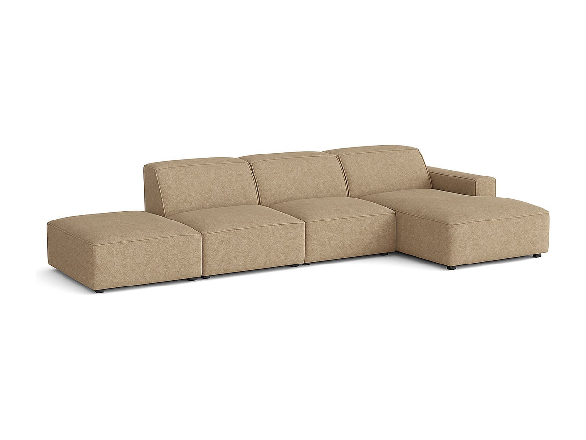 Canapé modulable marron tissu