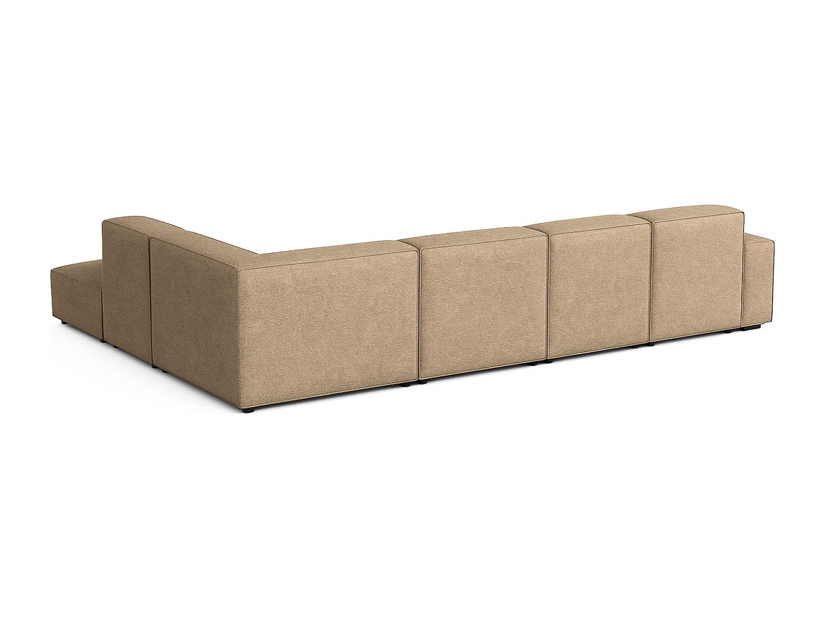 Canapé modulable marron tissu