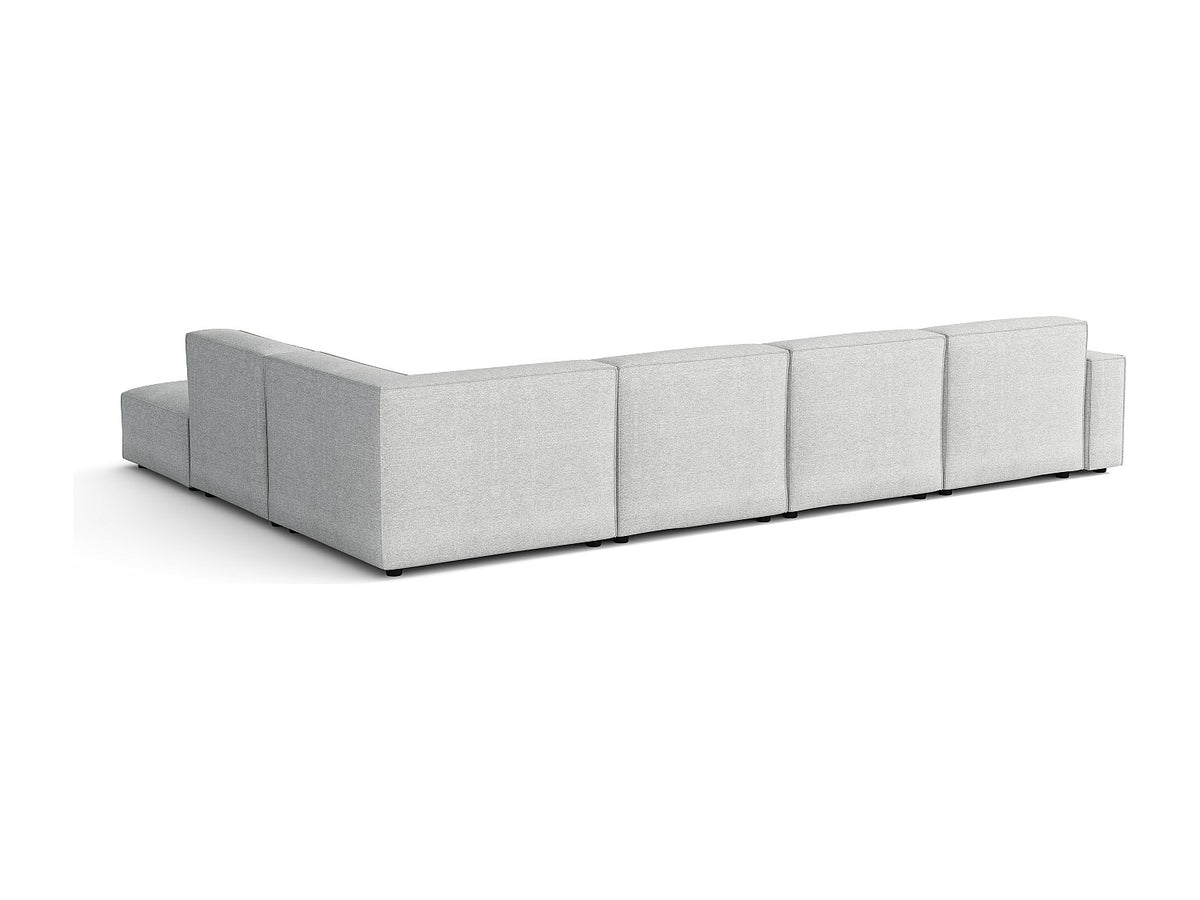 Canapé modulable gris tissu