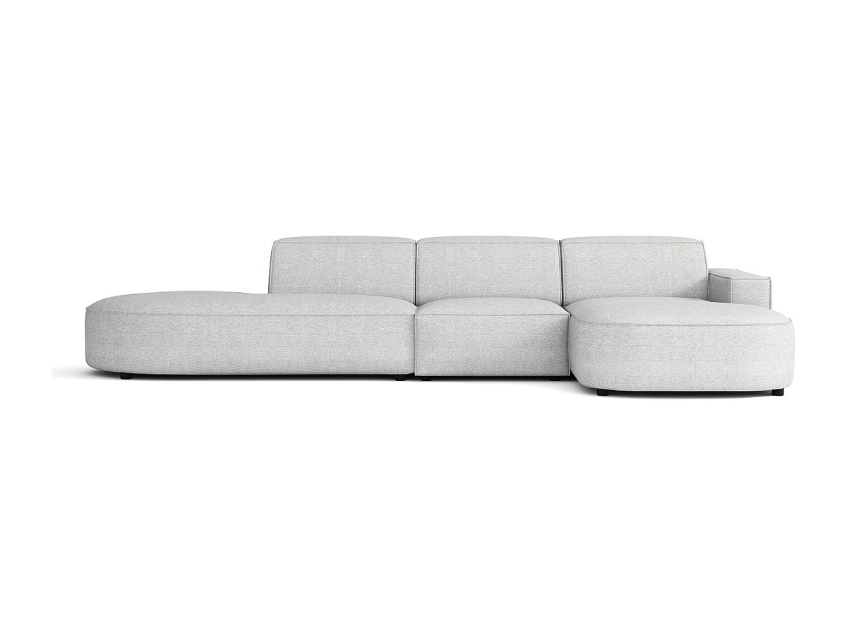 Angle pour canapé modulable gris tissu