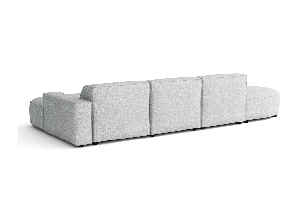 Angle pour canapé modulable gris tissu