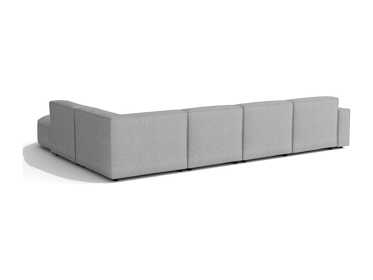 Angle pour canapé modulable gris tissu