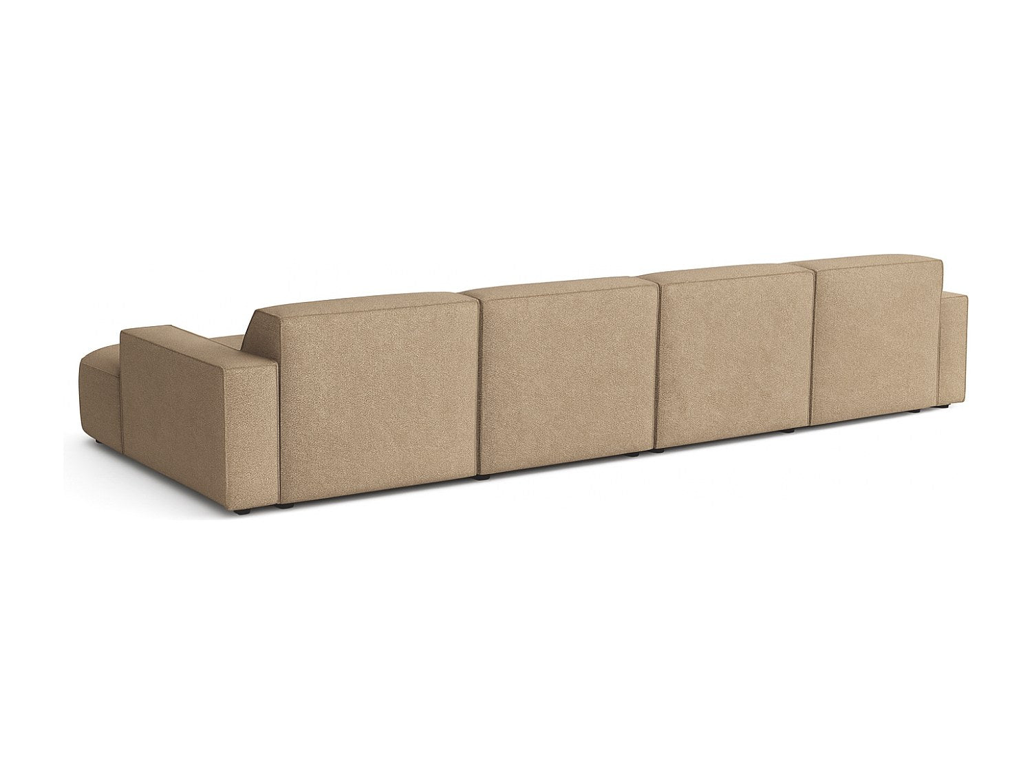 Canapé modulable marron tissu