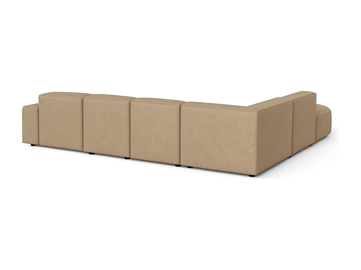 Angle pour canapé modulable marron tissu
