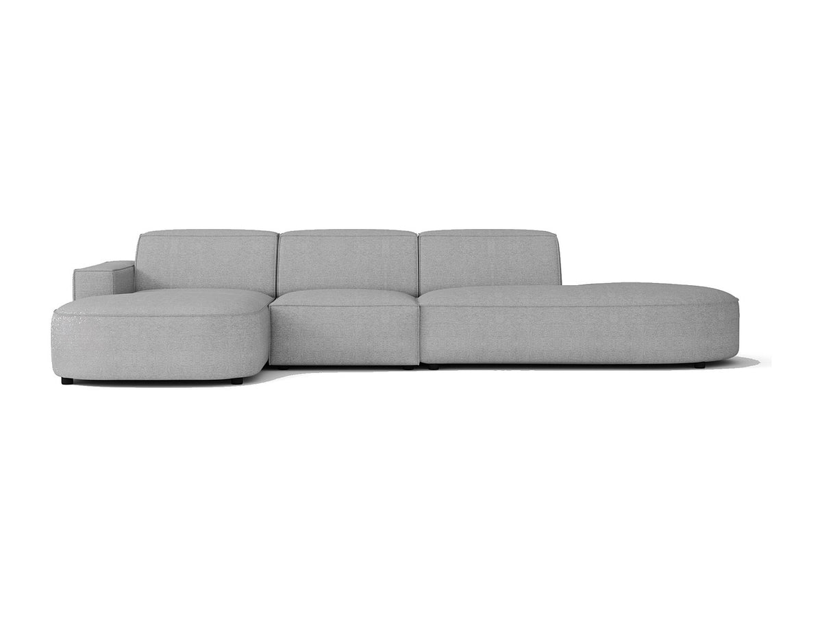 Angle pour canapé modulable gris tissu