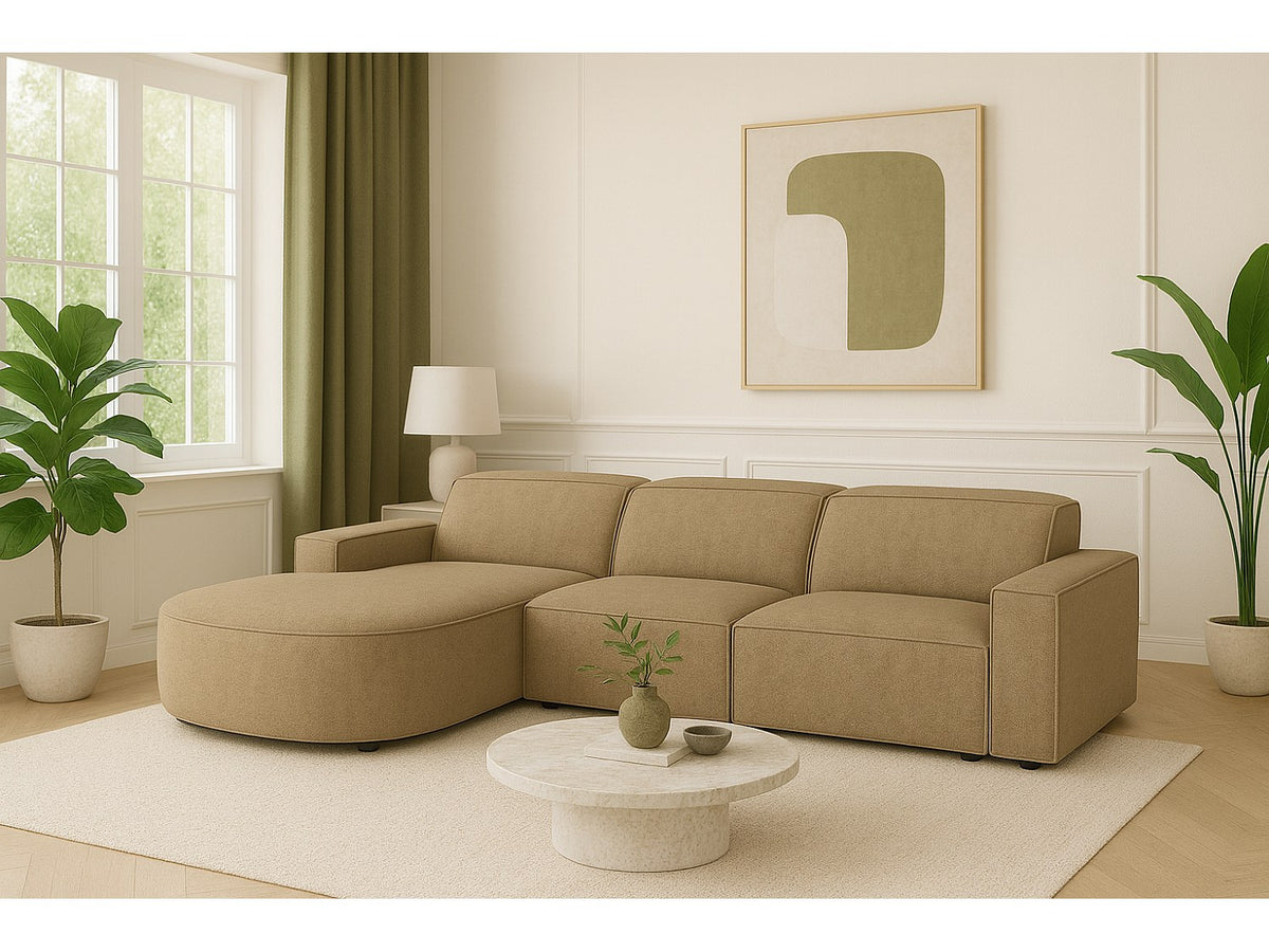 Canapé modulable marron tissu