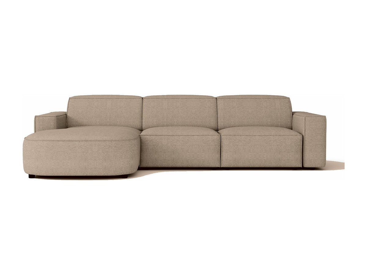 Canapé modulable beige tissu