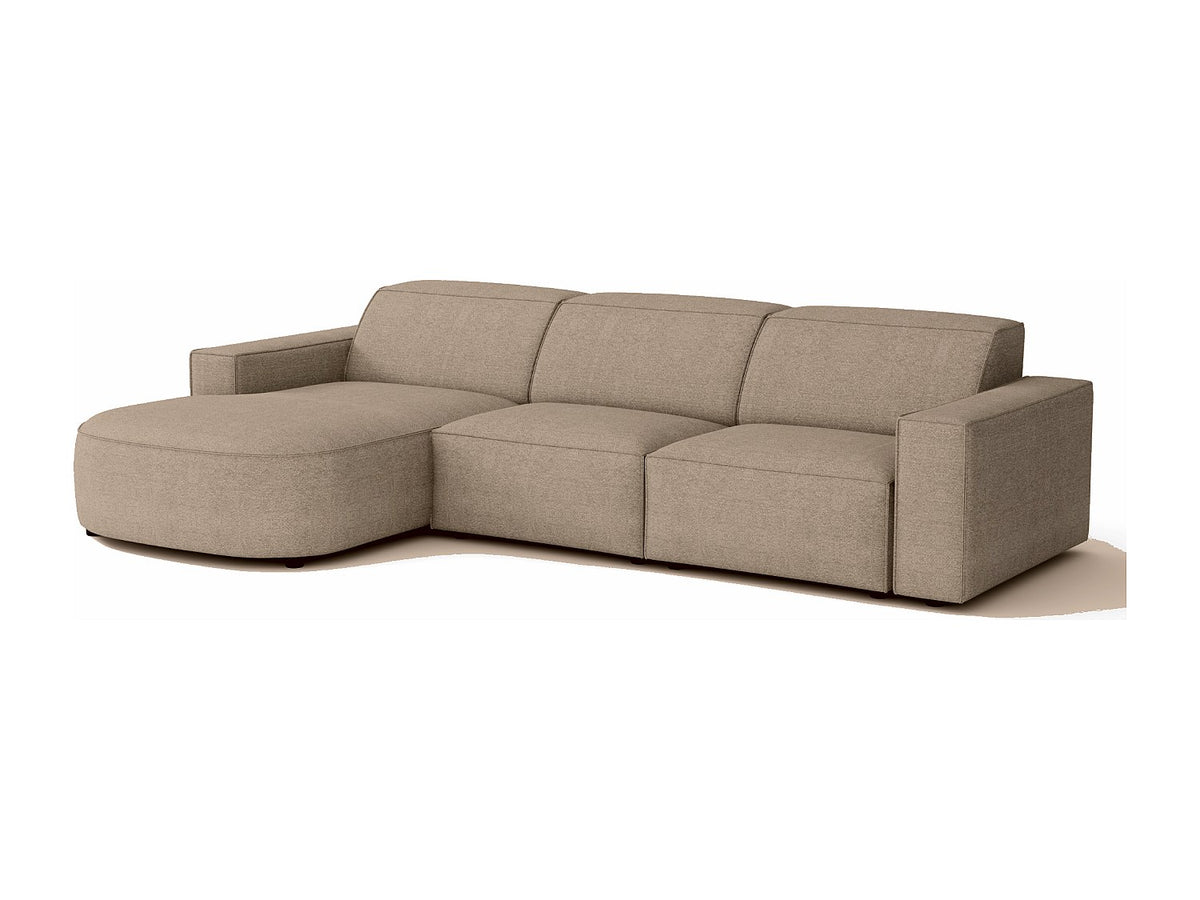 Canapé modulable beige tissu