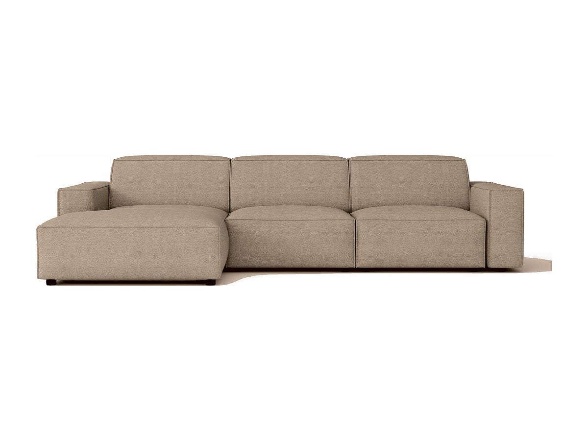 Canapé modulable beige tissu