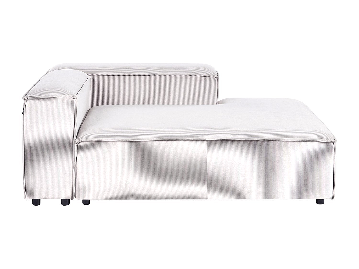 Angle pour canapé modulable 3 places blanc velours