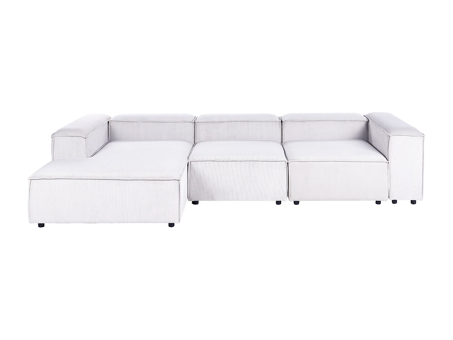Canapé modulable 4 places blanc velours