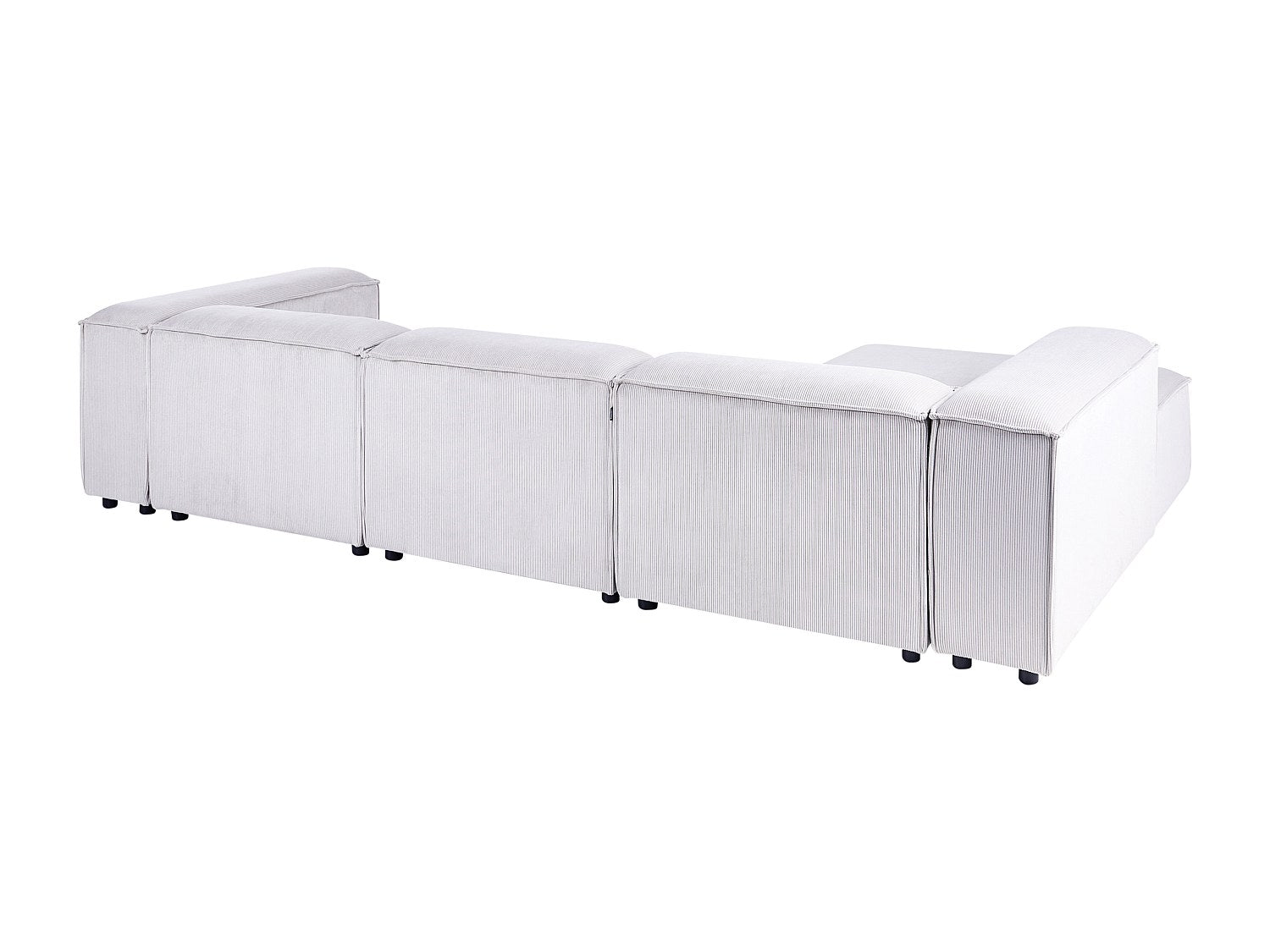 Canapé modulable 4 places blanc velours