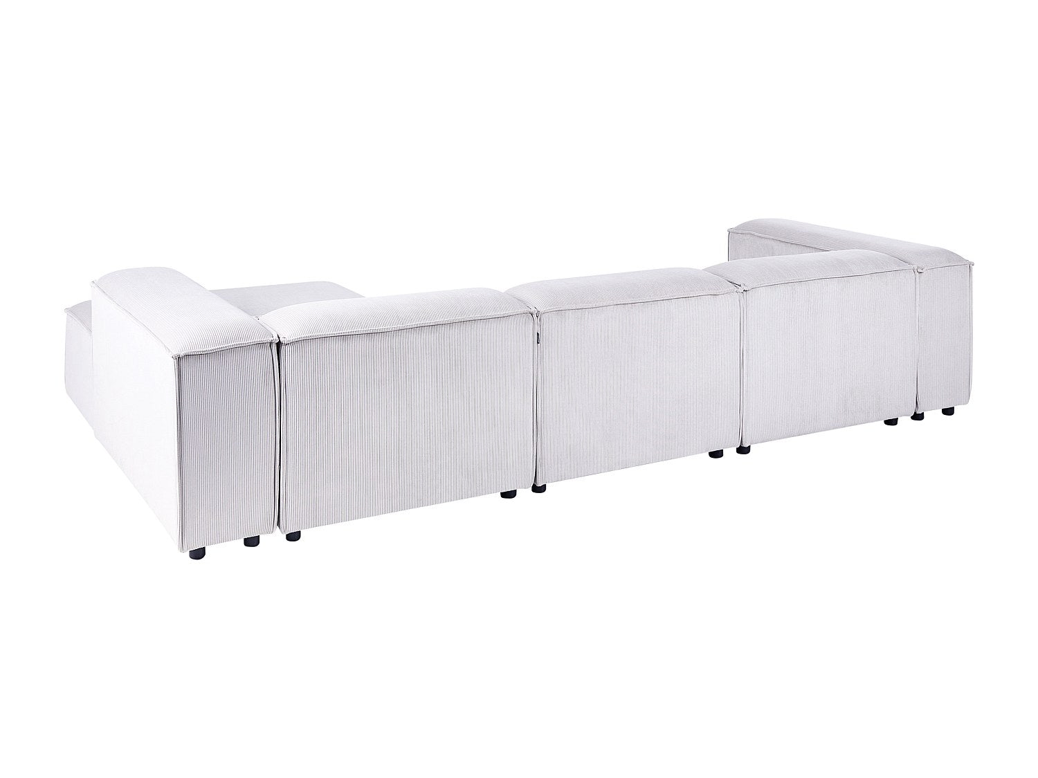 Canapé modulable 4 places blanc velours