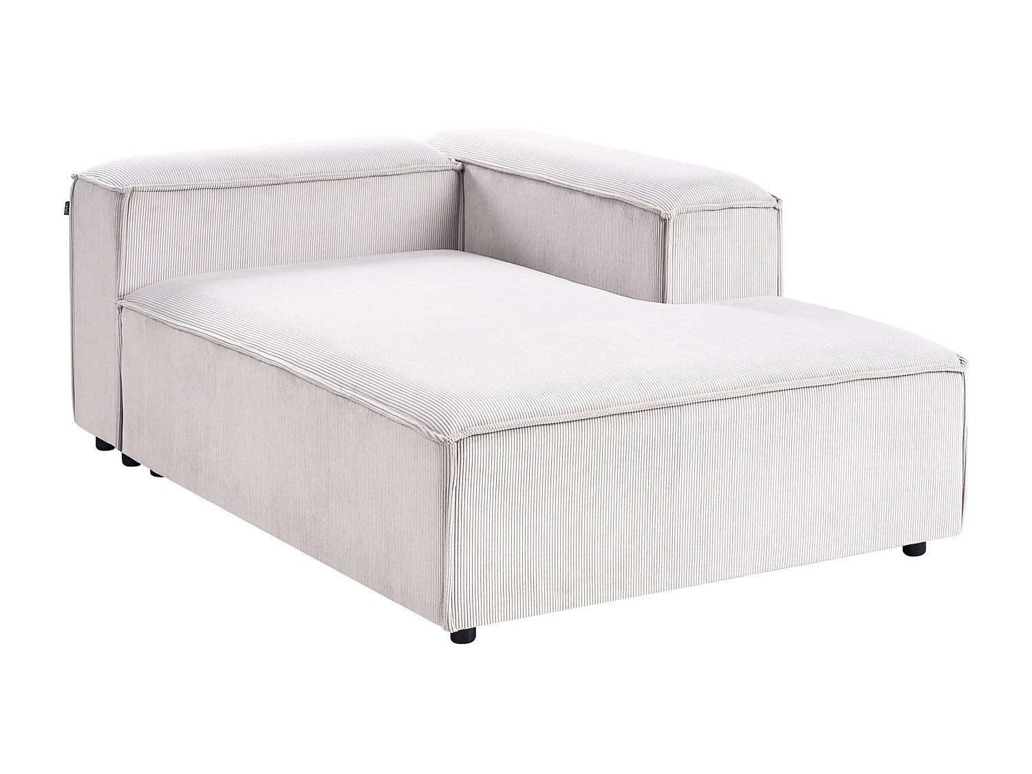 Angle pour canapé modulable 5 places blanc velours