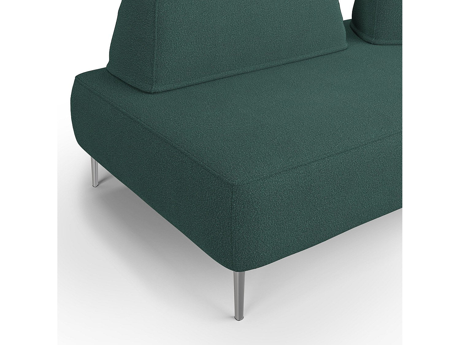 Canapé modulable vert tissu