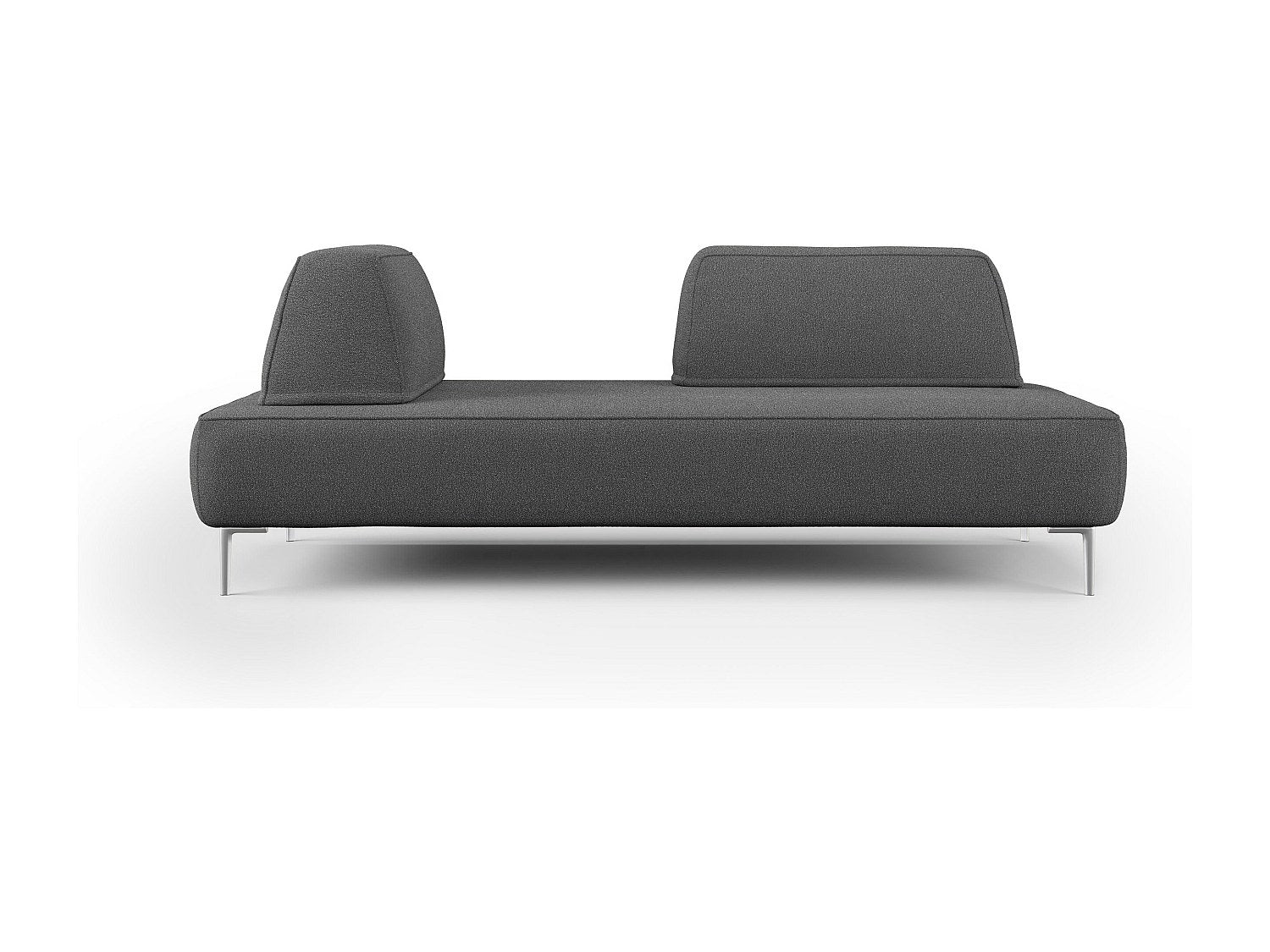 Canapé modulable gris tissu
