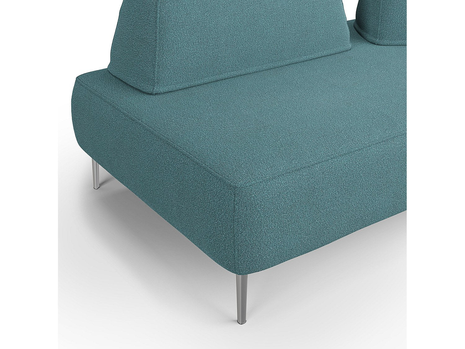 Canapé modulable bleu tissu
