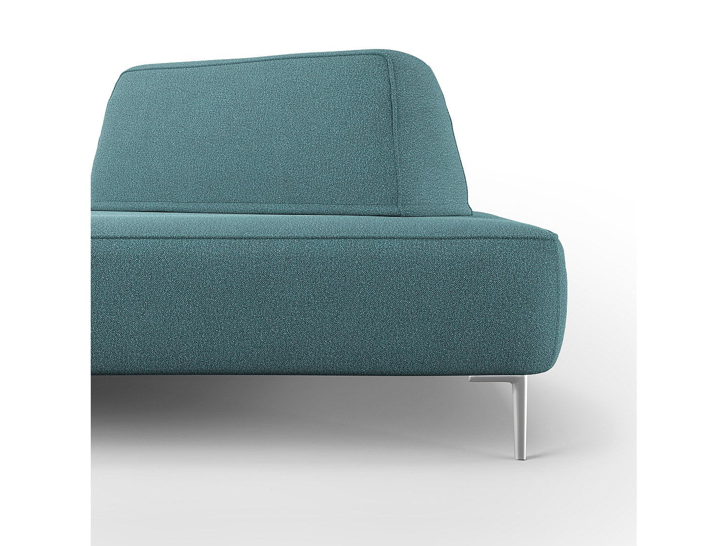 Canapé modulable bleu tissu