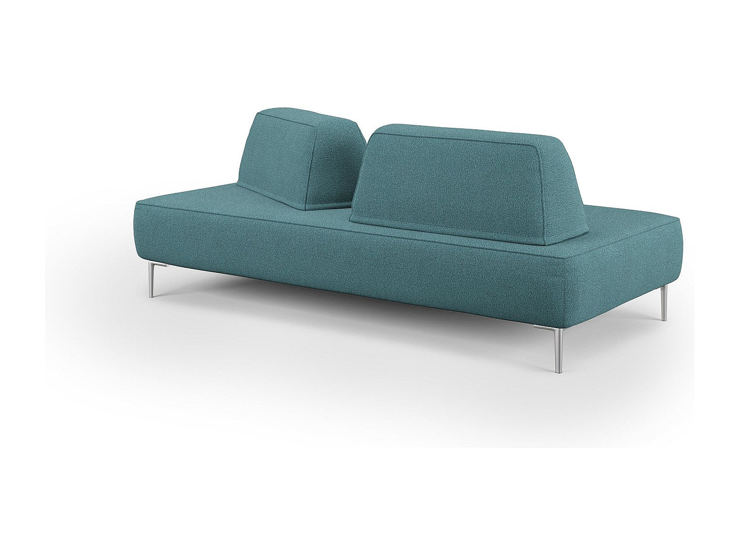 Canapé modulable bleu tissu