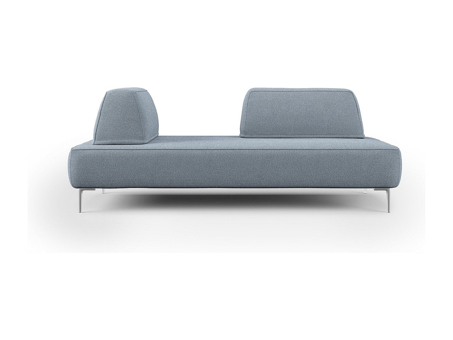 Canapé modulable bleu tissu