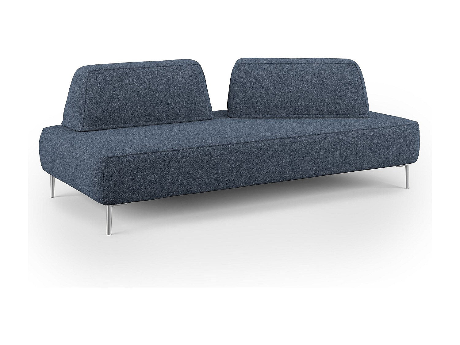 Canapé modulable bleu tissu