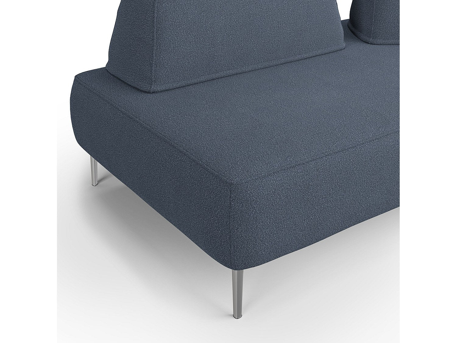 Canapé modulable bleu tissu
