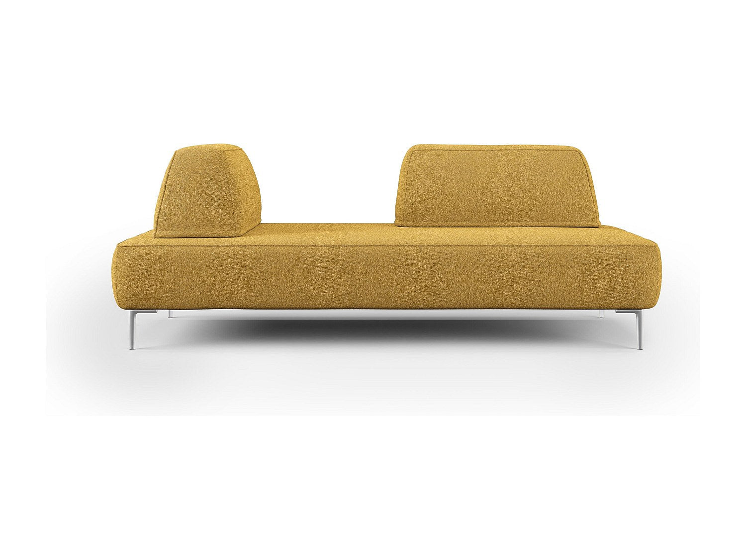 Canapé modulable jaune tissu