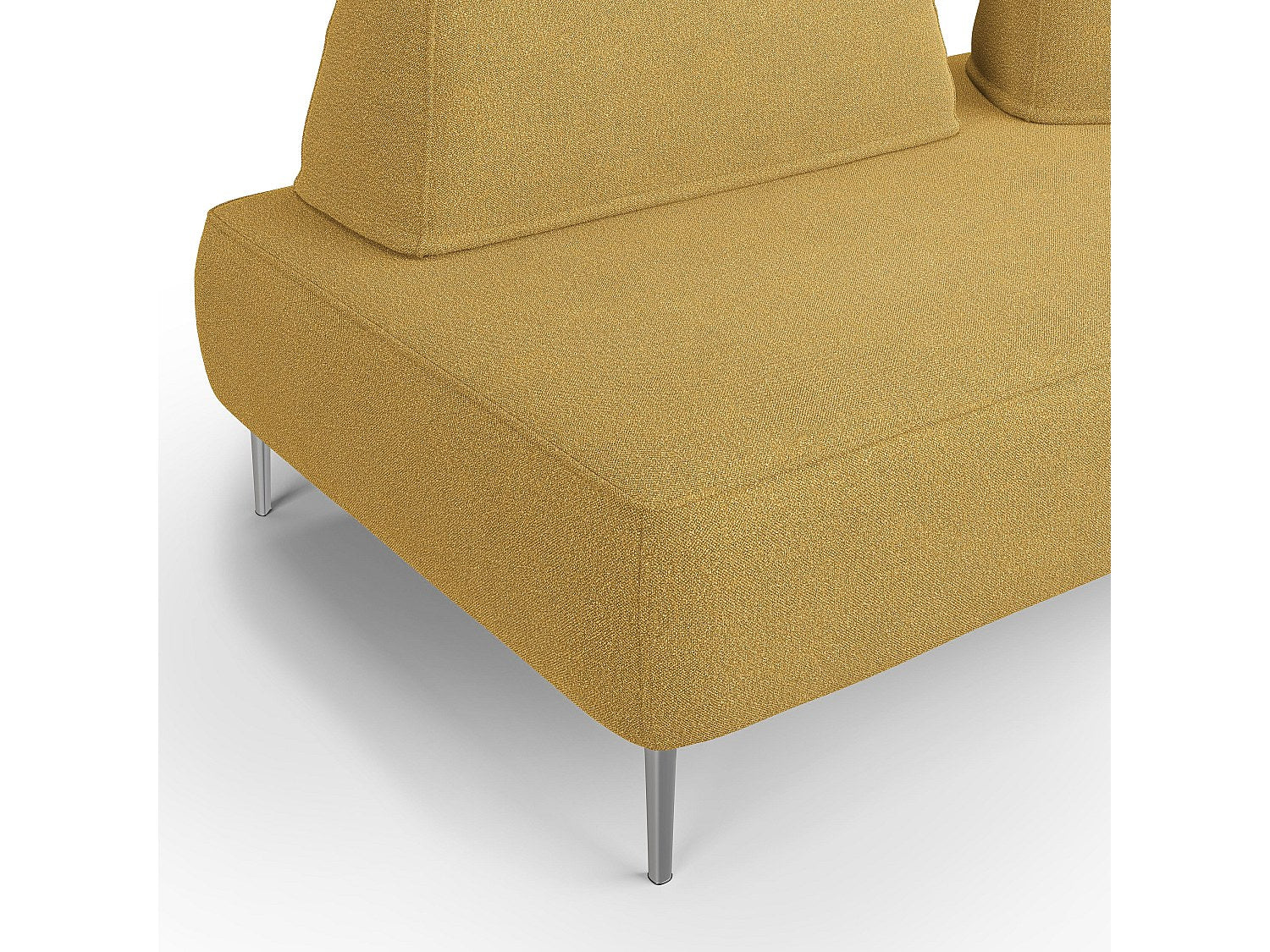 Canapé modulable jaune tissu
