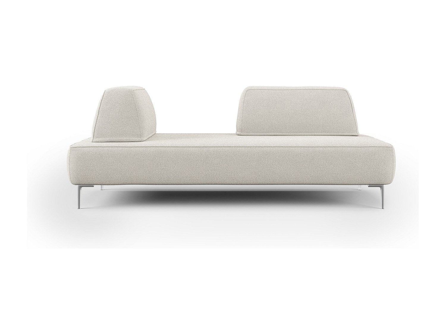 Canapé modulable blanc tissu