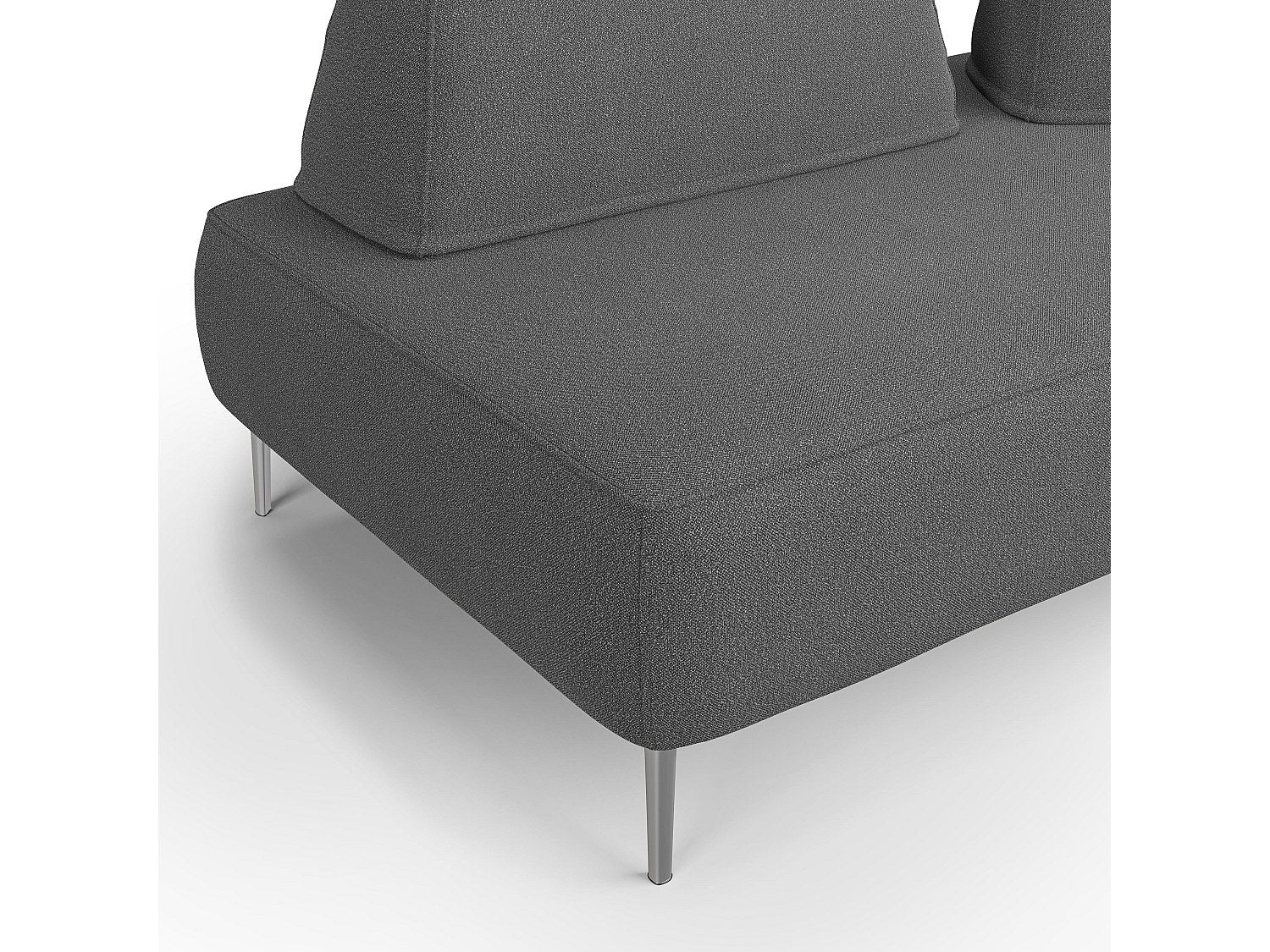 Canapé modulable gris tissu