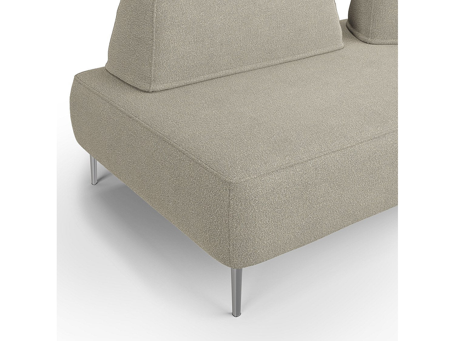 Canapé modulable beige tissu