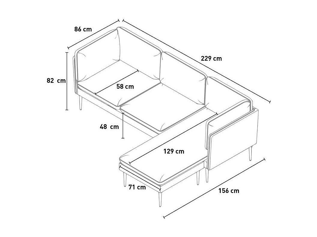 Canapé modulable 3 places gris tissu