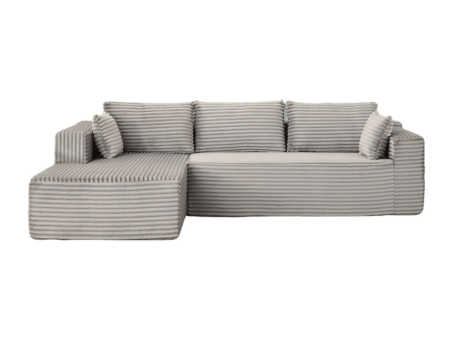 Canapé modulable gris tissu