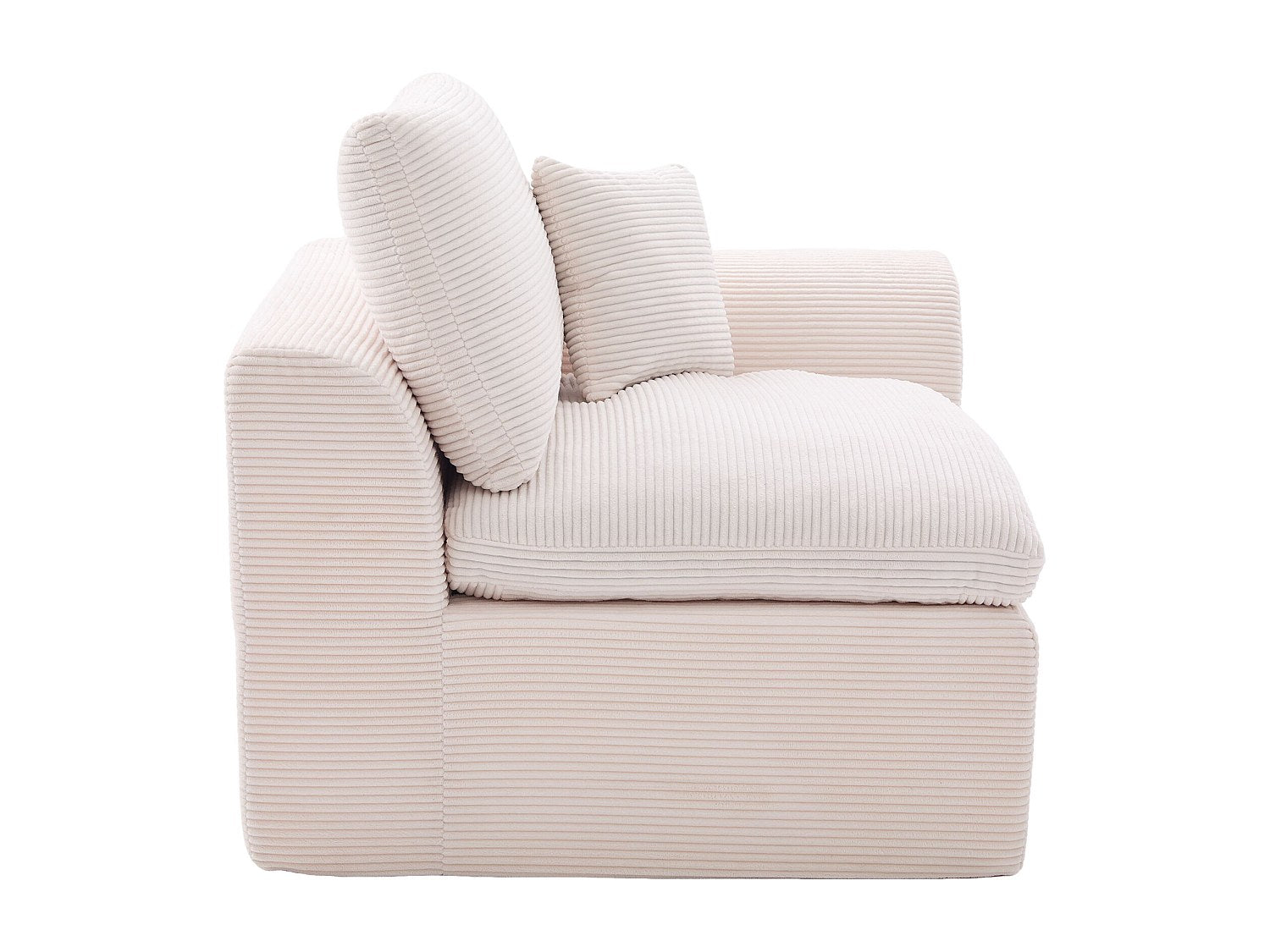 Canapé modulable beige tissu
