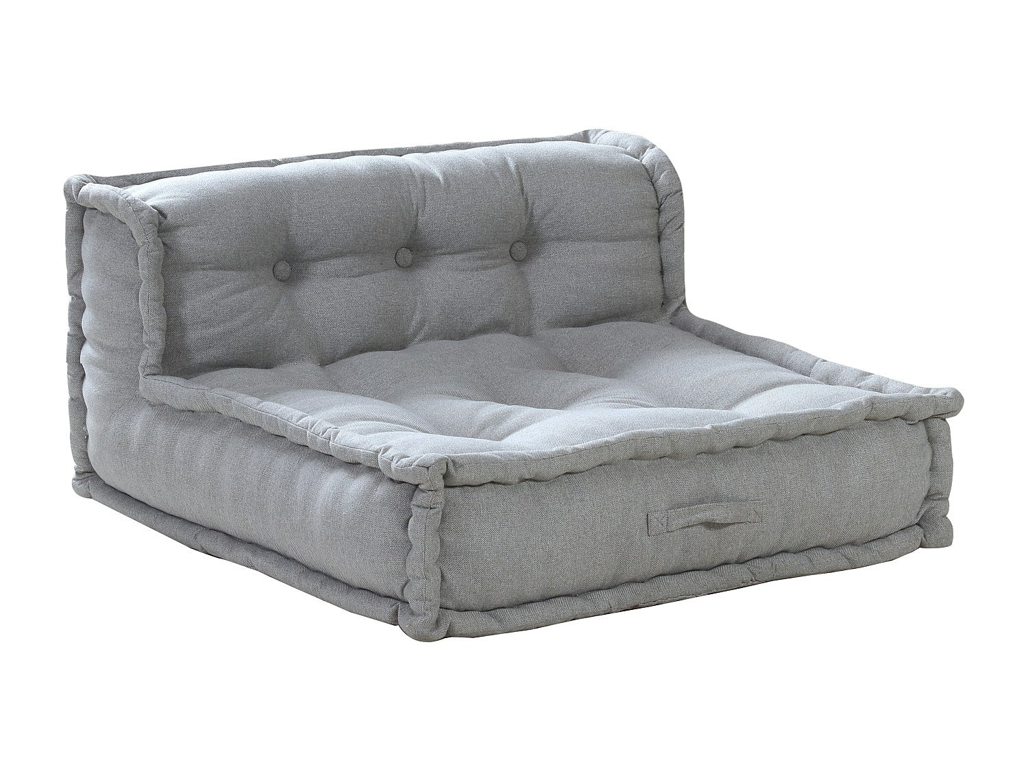 Canapé modulable gris tissu