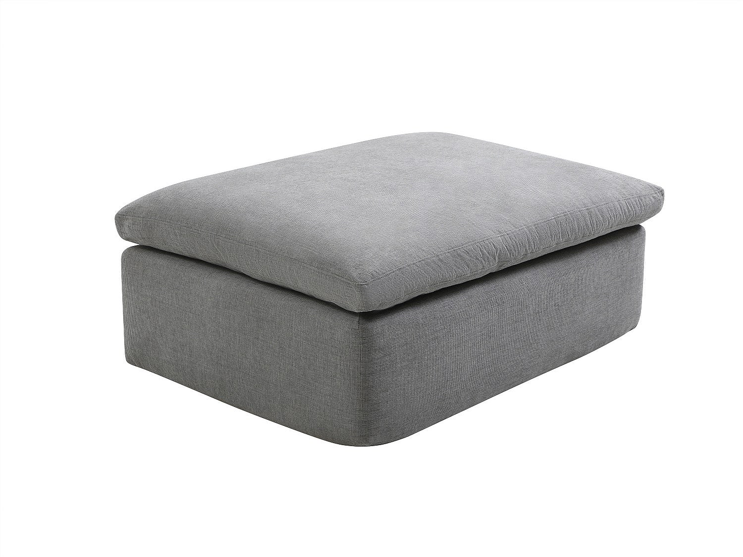 Angle pour canapé modulable gris tissu