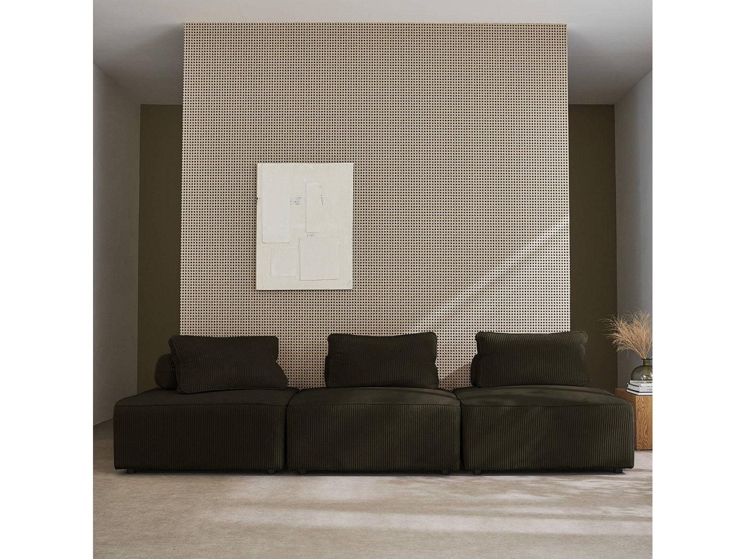 Chauffeuse modulable vert velours