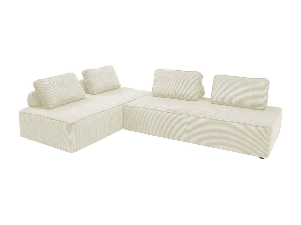 Chauffeuse modulable 2 places beige velours